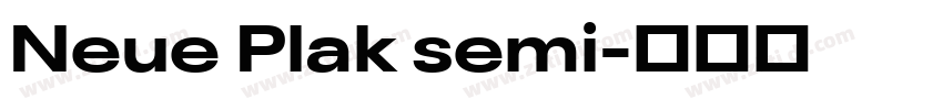 Neue Plak semi字体转换